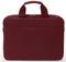 Eine dunkelrote Laptoptasche mit zwei Griffen und einem Reißverschluss oben. Ideal zum sicheren Transport von Laptops oder Tablets.