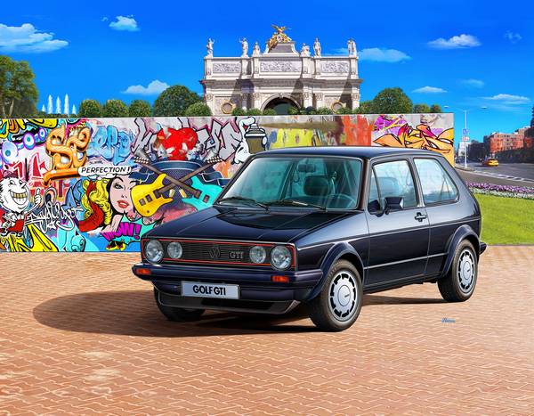 Revell 05694 35 Years VW Golf GTI Pirelli Automodell Bausatz 1:24