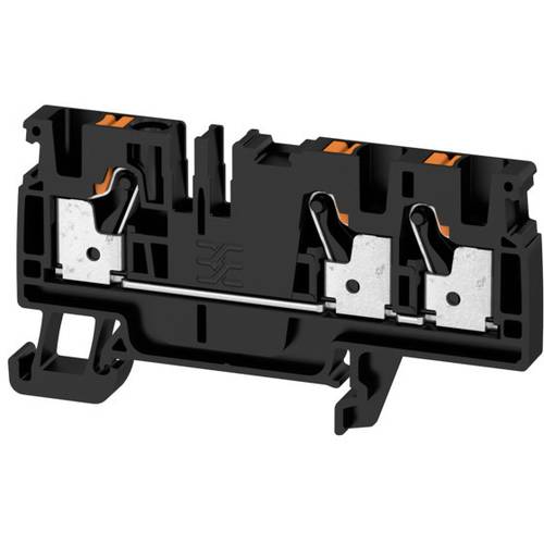 Weidmüller 2051400000 Durchgangsklemme 6.10 mm Zugfeder Schwarz 50 St.