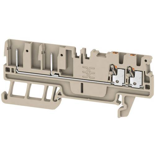 Weidmüller 2482200000 Durchgangsreihenklemme Push-In-Klemme, Steckanschluss Dunkelbeige 1 St.