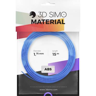 3D Simo 3Dsimo-ABS-1  Filament-Paket ABS  1.75 mm 120 g Blau, Grün, Gelb  1 St.