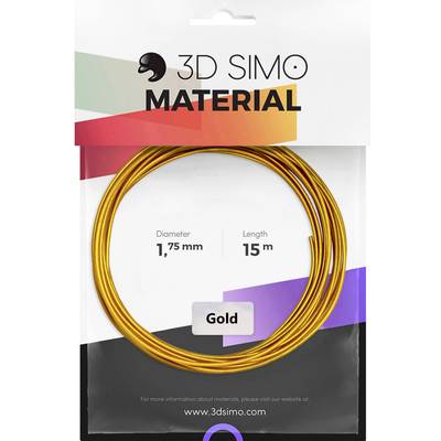 3D Simo 3Dsimo Gold 3D-SIMO Filament   1.75 mm 40 g Gold  1 St.