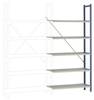 Manuflex RA2182.5007 Regalrahmen (B x H x T) 900 x 1900 x 300 mm Brillant-Blau