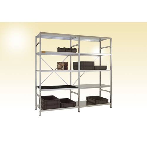 Manuflex RB1197 Fachbodenregal-Anbaumodul 100 kg (B x H x T) 1220 x 2500 x 500 mm Stahl verzinkt Verzinkt Stahlboden