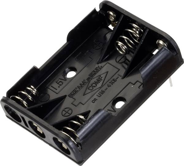 TRU COMPONENTS BH 431-1P Batteriehalter 3x Micro (AAA) Kontaktpole