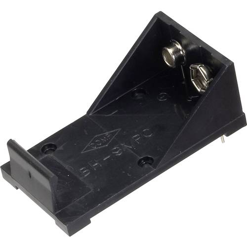 TRU COMPONENTS BH-9VP Batteriehalter 1x 9 V Block Kontaktpole
