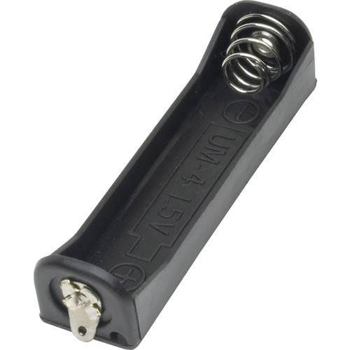 TRU COMPONENTS BH411-3D Batteriehalter 1x Micro (AAA) Lötanschluss