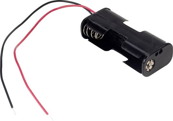 TRU COMPONENTS BH-322-1A Batteriehalter 2x Mignon (AA) Kabel