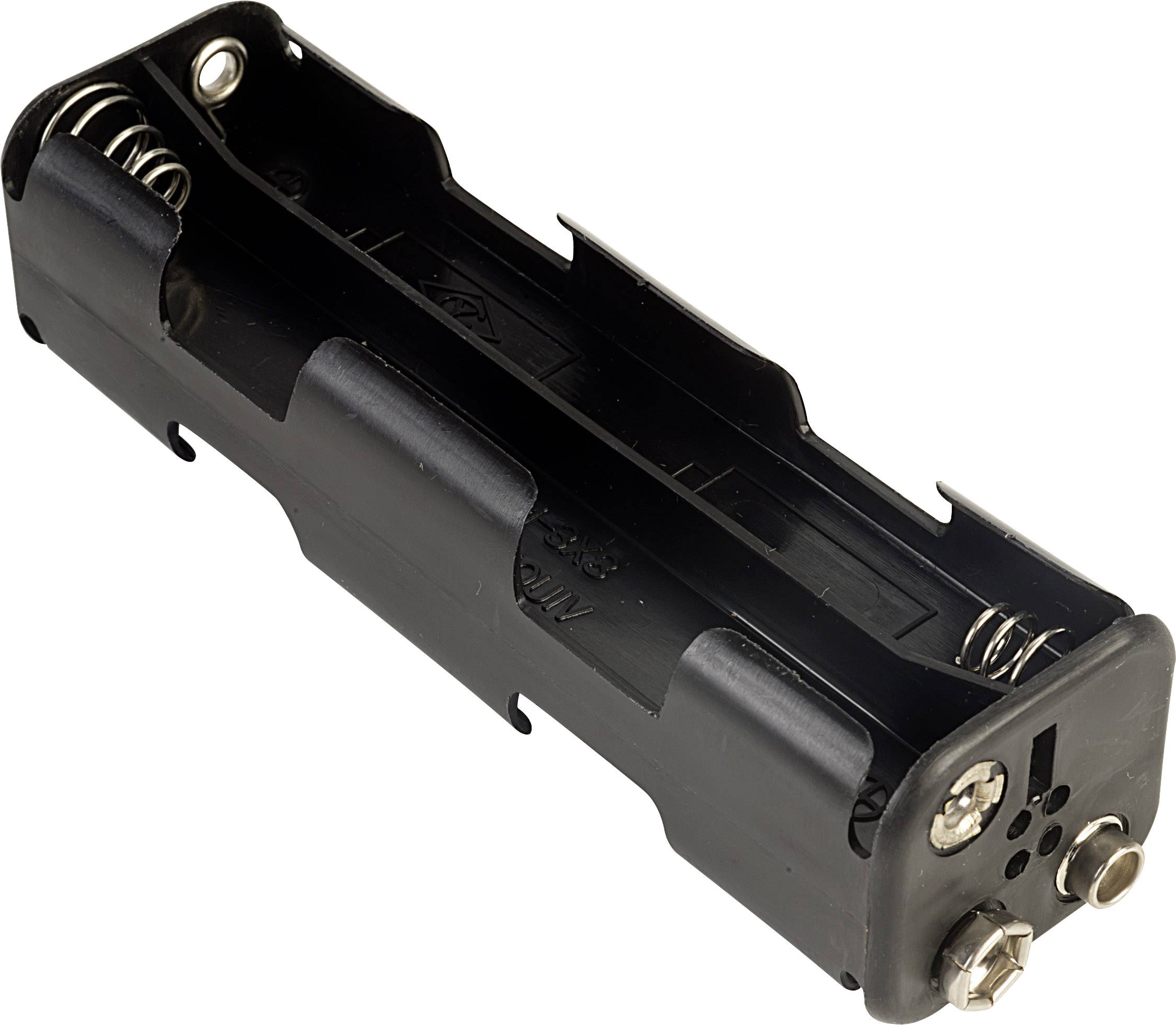 TRU COMPONENTS 38-2B Batteriehalter 8x Mignon (AA) Druckknopfanschluss