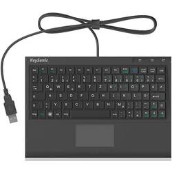 Image of Keysonic ACK-3410 USB Tastatur Deutsch, QWERTZ, Windows® Schwarz Integriertes Touchpad, Maustasten
