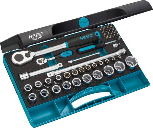 Hazet 953 HP Steckschlüsselsatz metrisch 1/2" (12.5 mm) 47teilig 953HP