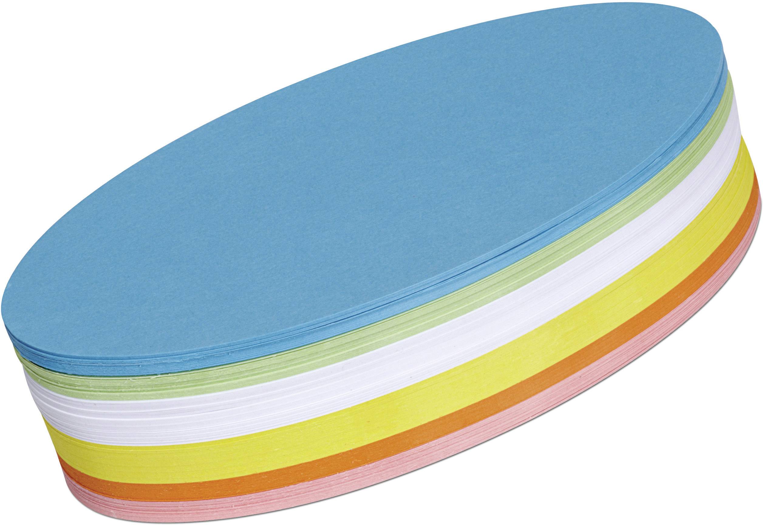 Moderationskarten Oval 110x190mm sortiert VE=250 stück-0