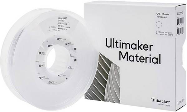 UltiMaker 1643 1643 Filament CPE+ chemisch beständig 2.85 mm 700 g Transparent  1 St.