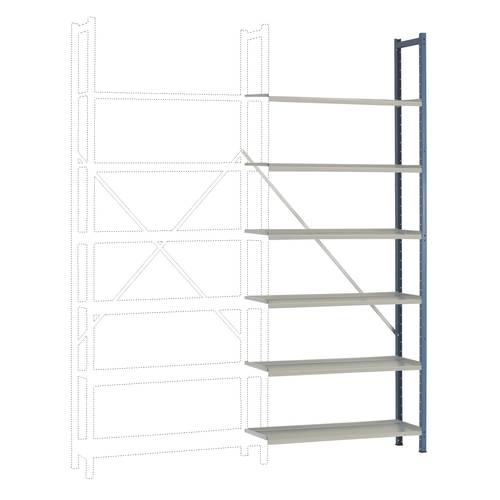 Manuflex RA2184.5007 Regalrahmen (B x H x T) 900 x 2250 x 300 mm Brillant-Blau
