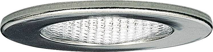 Runde, silberne Deckenleuchte mit strukturiertem Glasschirm und modernem Design.