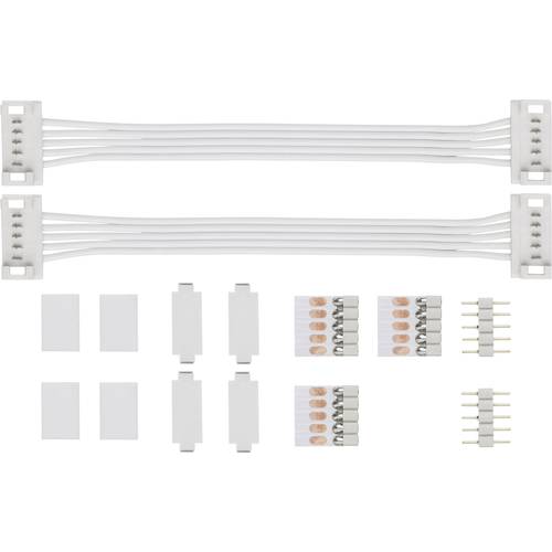 Thumbnail - Paulmann 70919 Verbinder-Set 144 W (max) Kabellänge: 10.00 cm 24 V Kunststoff (L x B x H) 100 x 19 x 7 mm 1 St.