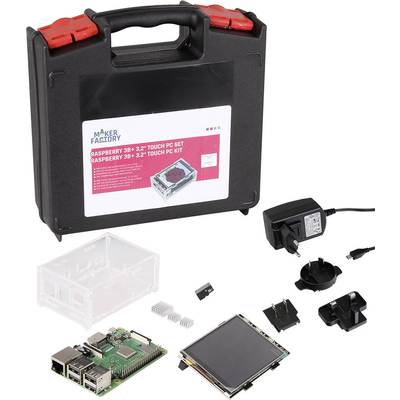 MAKERFACTORY Touch PC Set Raspberry Pi® 3 B+ 1 GB 4 x 1.4 GHz inkl. Touchscreen-Display, inkl. Netzteil, inkl. Noobs OS,