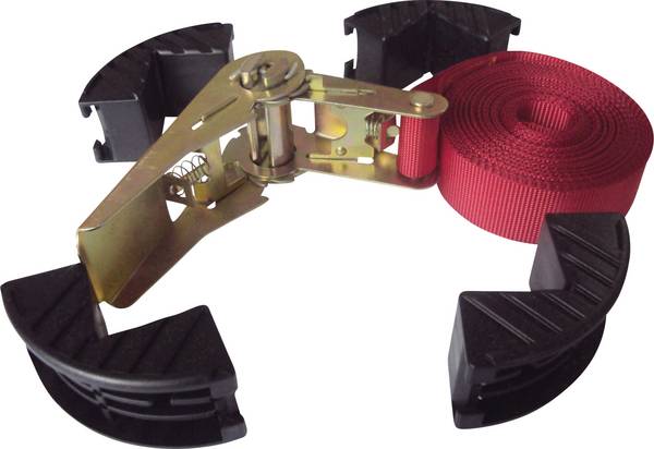 HP Autozubehör 12105 Spanngurt Zugkraft LC Niederzurren (einzeln/direkt)=250 daN (L x B x H) 19 x 25 x 5 mm Ratsche EN 12195-2