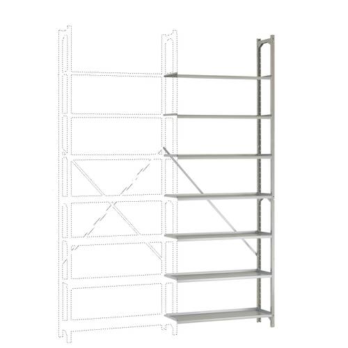 Manuflex RA2472 Lagerregal-Anbaumodul (B x H x T) 900 x 2600 x 300 mm Verzinkt