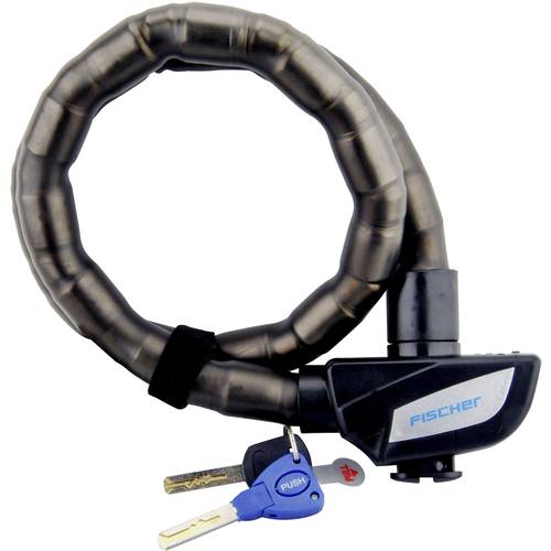 FISCHER FAHRRAD 85861 Gliederschloss Schwarz Schlüsselschloss