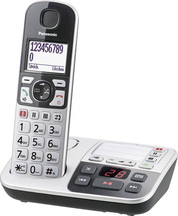 Panasonic KX-TGE520 - Schnurlostelefon - Anrufbeantworter mit Rufnummernanzeige