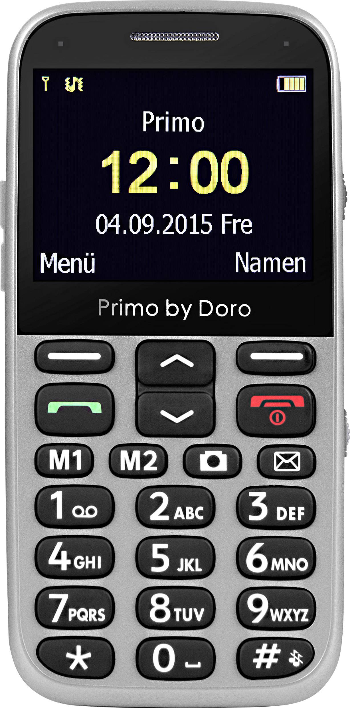 DORO Primo 366 Senioren-Handy Silber