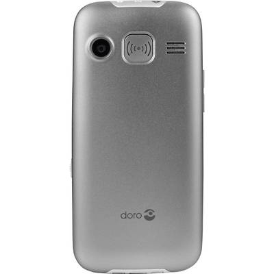doro 366 Senioren-Handy mit Ladestation, SOS Taste Silber-3
