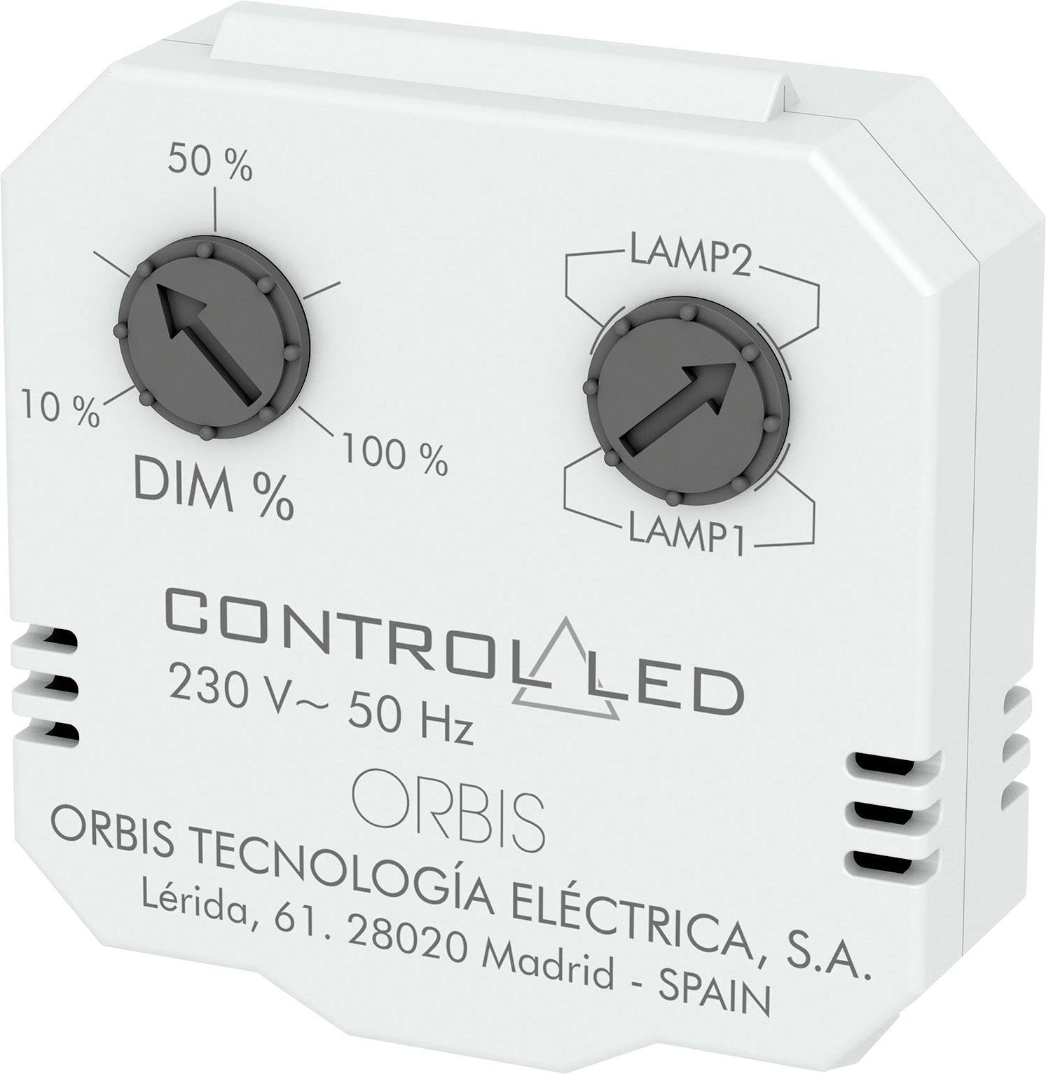 ORBIS ZEITSCHALTTECHNIK OB200010 Unterputz Dimmer Geeignet für Leuchtmittel: Glühlampe, Energie