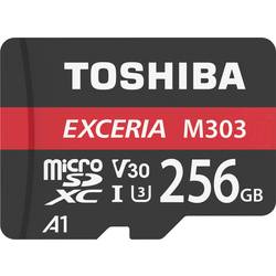 Image of Toshiba M303 Exceria microSDXC-Karte 256 GB Class 10, UHS-I, v30 Video Speed Class, UHS-Class 3 inkl. SD-Adapter,