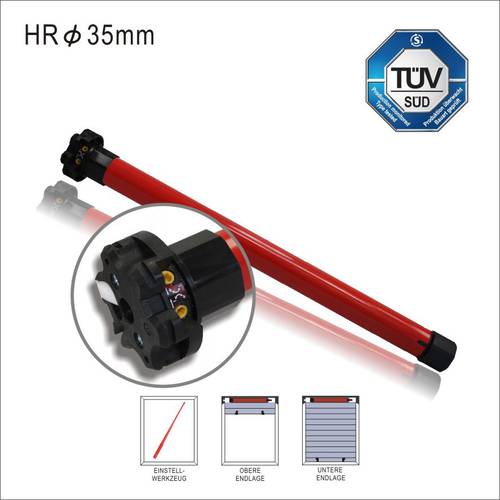 Heicko HR4013-14 Rohrmotor 40 mm 29 kg 155 W 13 Nm