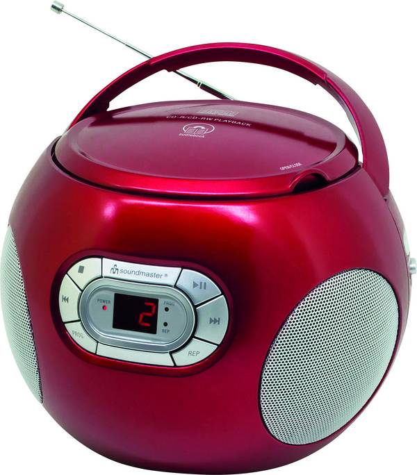 soundmaster SCD2120RO CD-Radio UKW AUX, CD   Rot