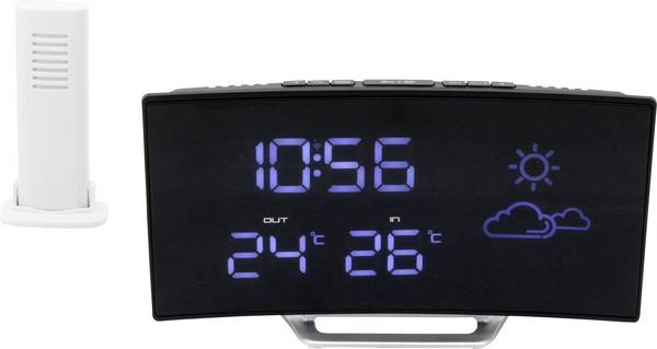 soundmaster FUR100 Radiowecker UKW UKW  Weckfunktion, wasserdicht Silber