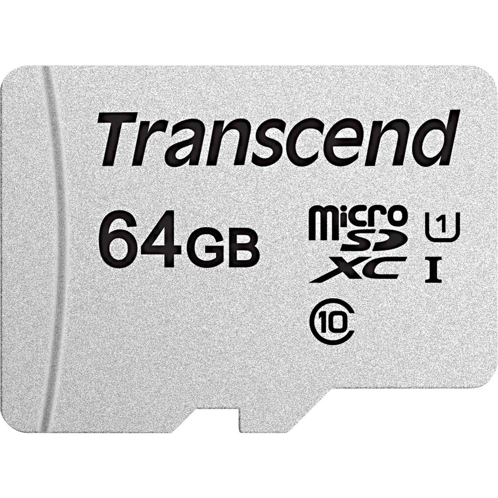 Transcend Premium 300S 64 GB microSDXC-kaart Class 10, UHS-I, UHS-Class 1