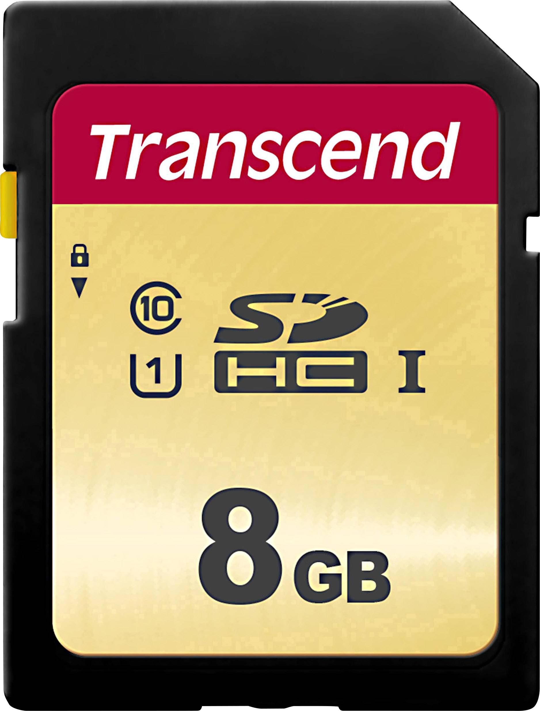 TRANSCEND 8GB UHS-I U1 SD Card MLC