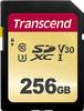 Transcend Premium 500S SDXC-Karte 256 GB Class 10, UHS-I, UHS-Class 3, v30 Video Speed Class
