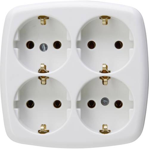 Kopp 121001009 Steckdosenleiste 4fach Arktik Weiß 1 St.