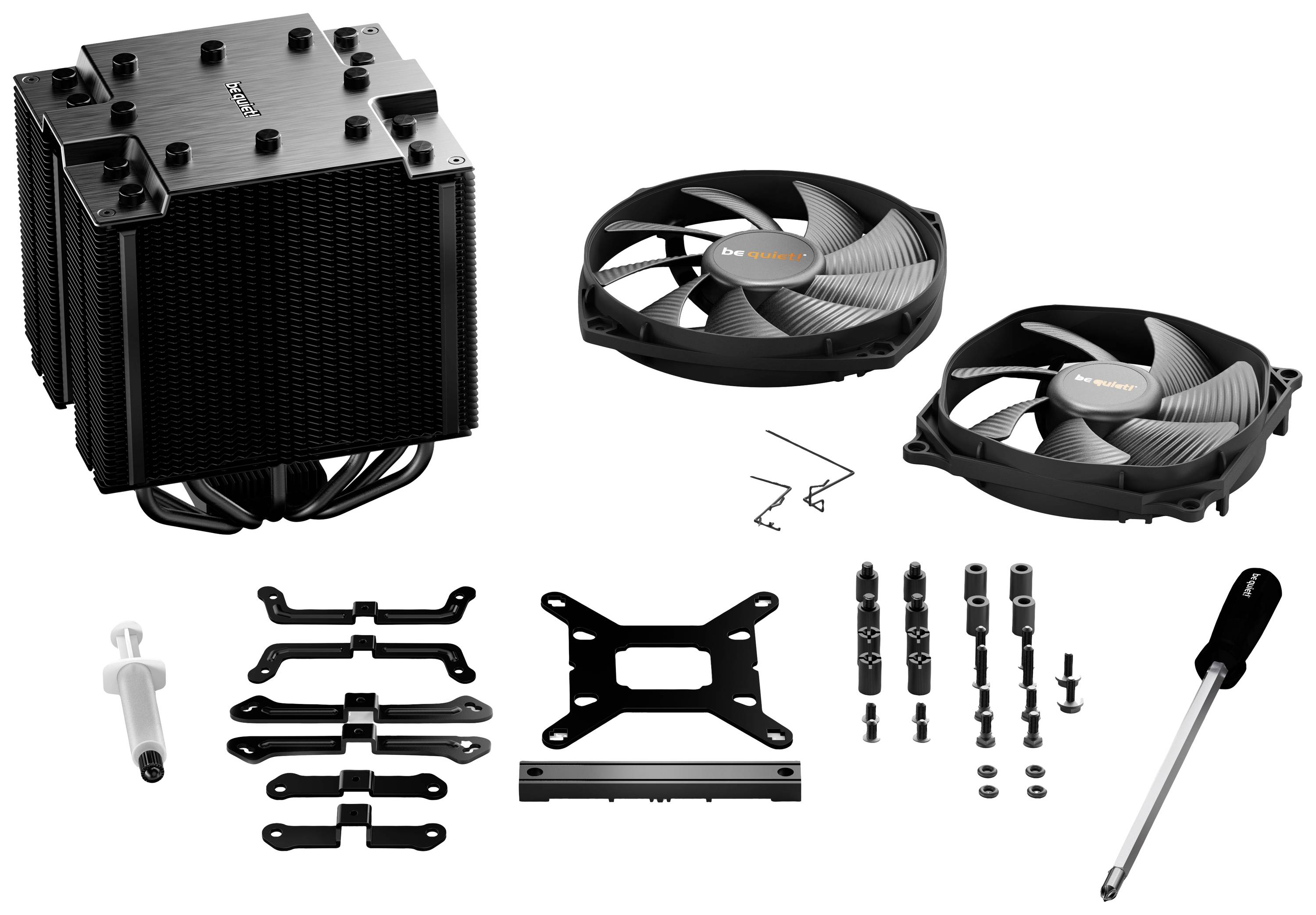 BeQuiet Dark Rock Pro 4 CPU-Kühler mit Lüfter AMD® AM5, AMD® AM4, Intel® LGA 2066, Intel® LGA 2011-V3, Intel® LGA 1700, -1