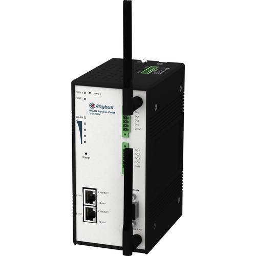 Anybus AWB4000 AWB4000 Wlan Access Point RJ-45 Anzahl Eingänge: 2 x 12 V/DC, 24 V/DC, 36 V/DC, 48 V/DC 1 St.