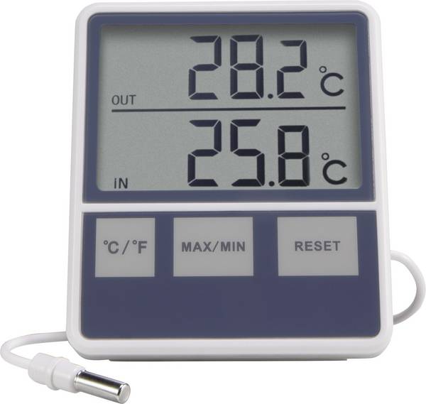 Kabelgebundenes Thermometer Weiß 1015
