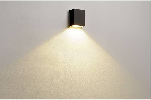 SLV QUAD XL 1 Wandleuchte, eckig, anthrazit, LED, 1x3,2W, 3000K,