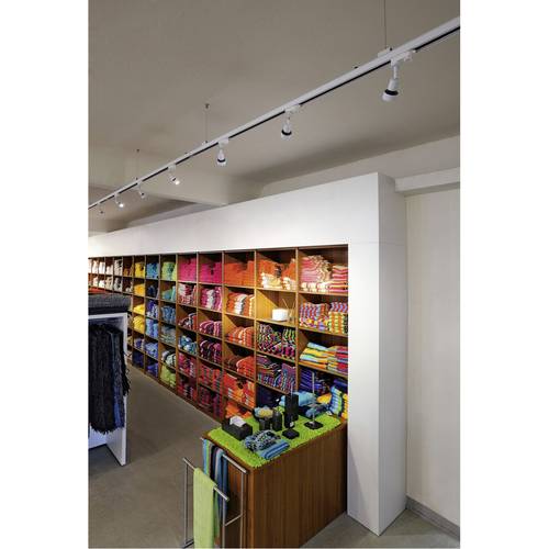 SLV PURI 153561 Hochvolt-Schienensystem-Leuchte GU10 EEK: A++ (A++ - E) Weiß