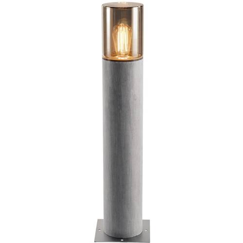 SLV 1000666 Lisene Pole Außenstandleuchte LED E27 23 W Grau, Rauch