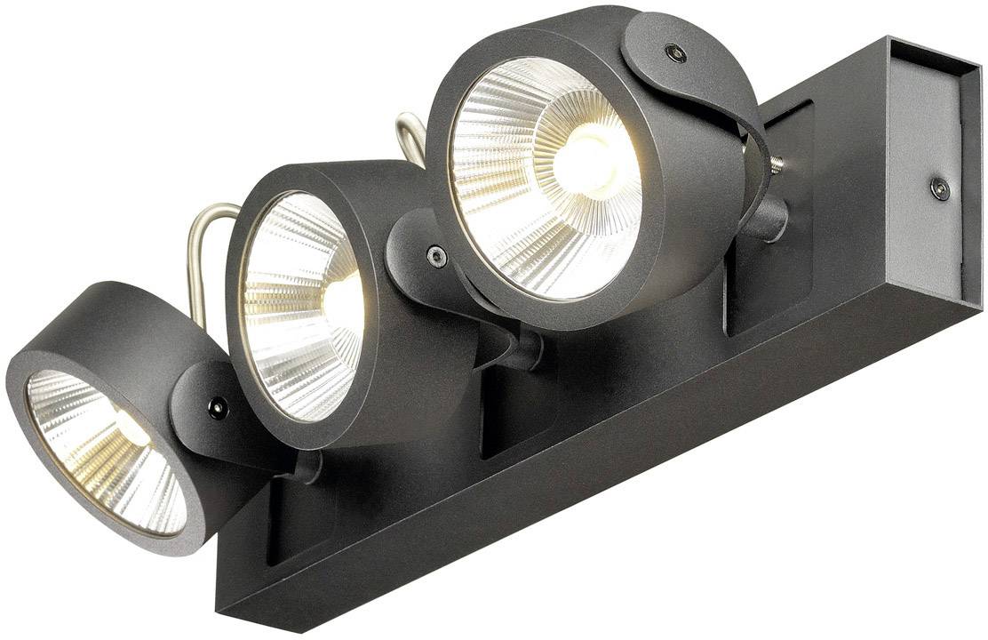 SLV 1000131 LED-Deckenleuchte 47 W Schwarz Schwarz