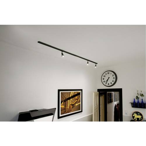 SLV Puri 143190 Hochvolt-Schienensystem-Leuchte GU10 LED Schwarz