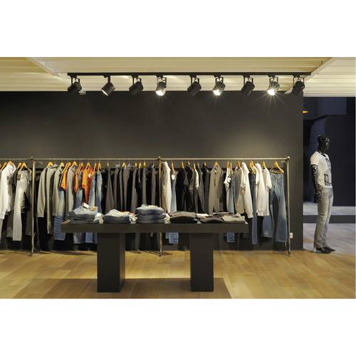 SLV EURO SPOT 153420 Hochvolt-Schienensystem-Leuchte GU10 EEK: A++ (A++ - E) Schwarz