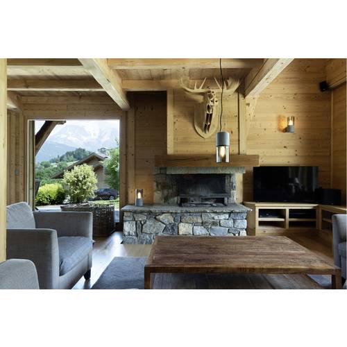 SLV Lisenne 155714 Pendelleuchte E27 Grau, Braun