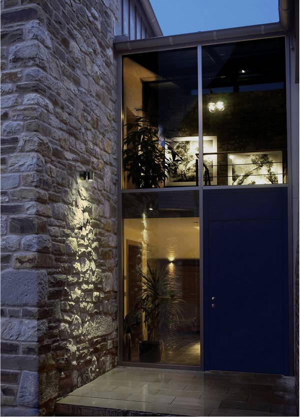 SLV  233245 LED-Außenwandleuchte  LED LED fest eingebaut 8 W Anthrazit