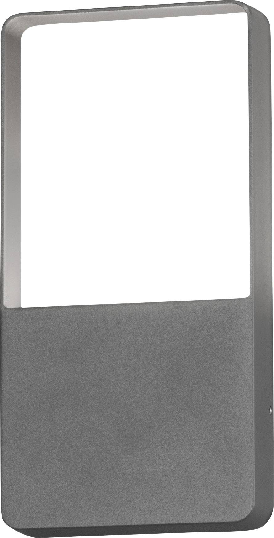 Rechteckiger Rahmen aus Metall mit offenem oberen Bereich, geeignet als modernes Design-Element oder für funktionale Anwendungen.