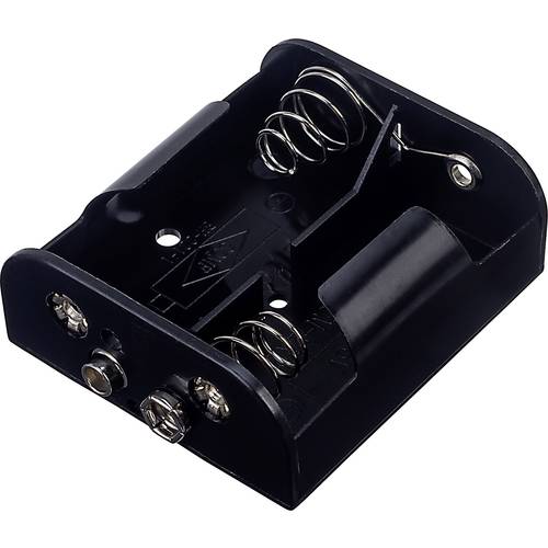 TRU COMPONENTS BH-221B Batteriehalter 2x Baby (C) Druckknopfanschluss