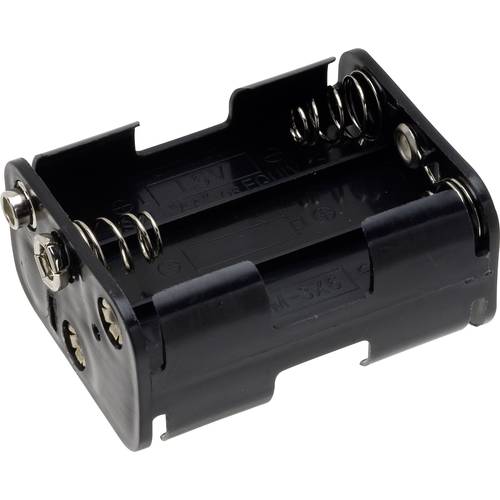 TRU COMPONENTS BH-363-1B Batteriehalter 6x Mignon (AA) Druckknopfanschluss